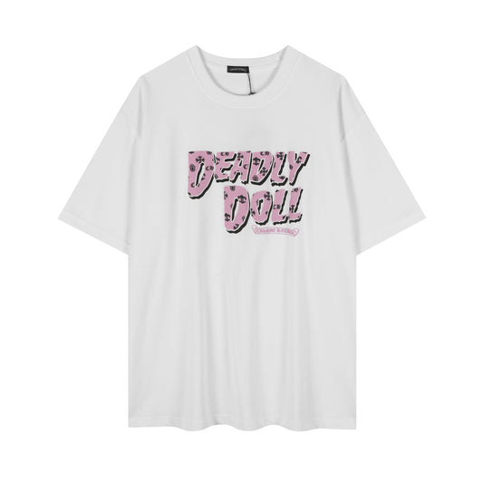 T-shirt fille épines croix florale style Chrome Hearts 2617