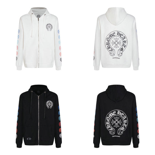 Chrome Hearts Kapuzenpullover mit Reißverschluss K5011