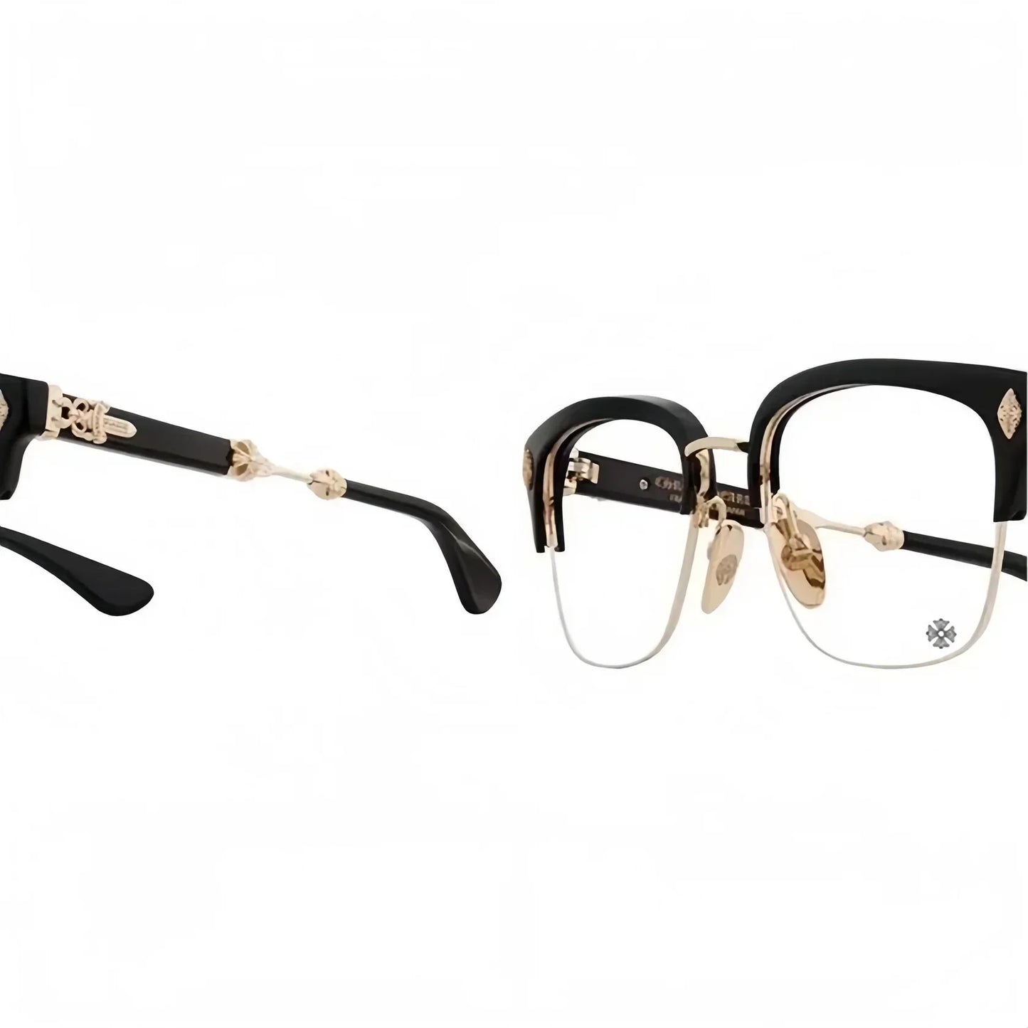 Lunettes Chrome Hearts Evagilist Diamond BK/SS