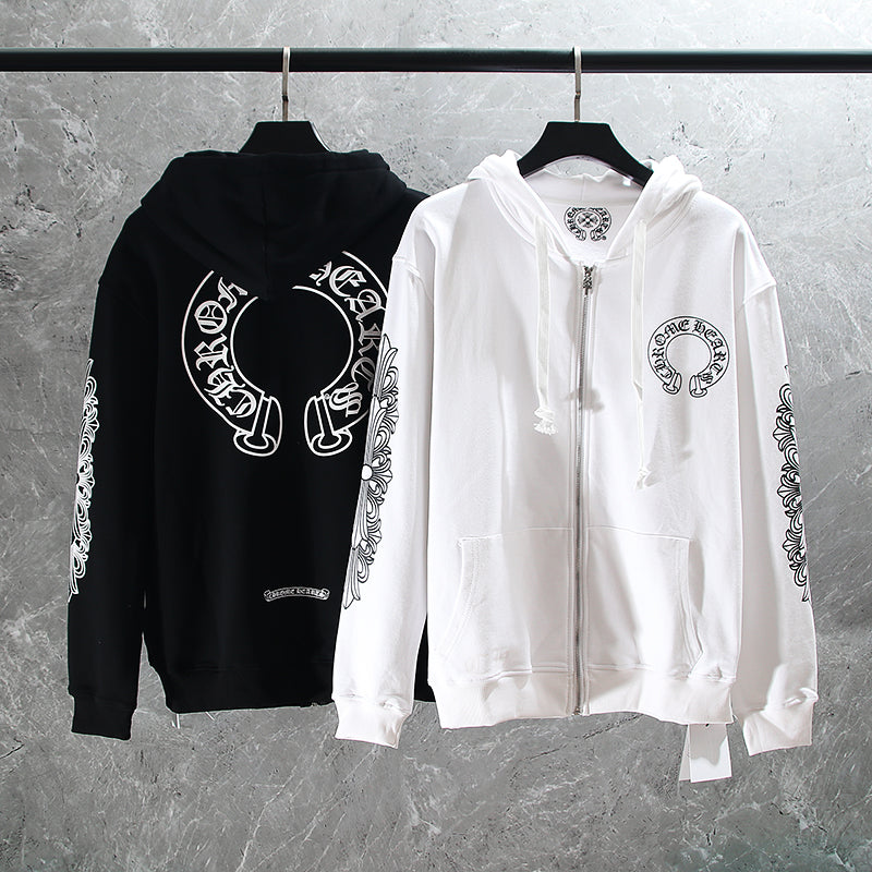 Chrome Hearts Kapuzenjacke mit Reißverschluss K5001