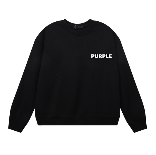 Sweat-shirt homme à manches longues violet 1152