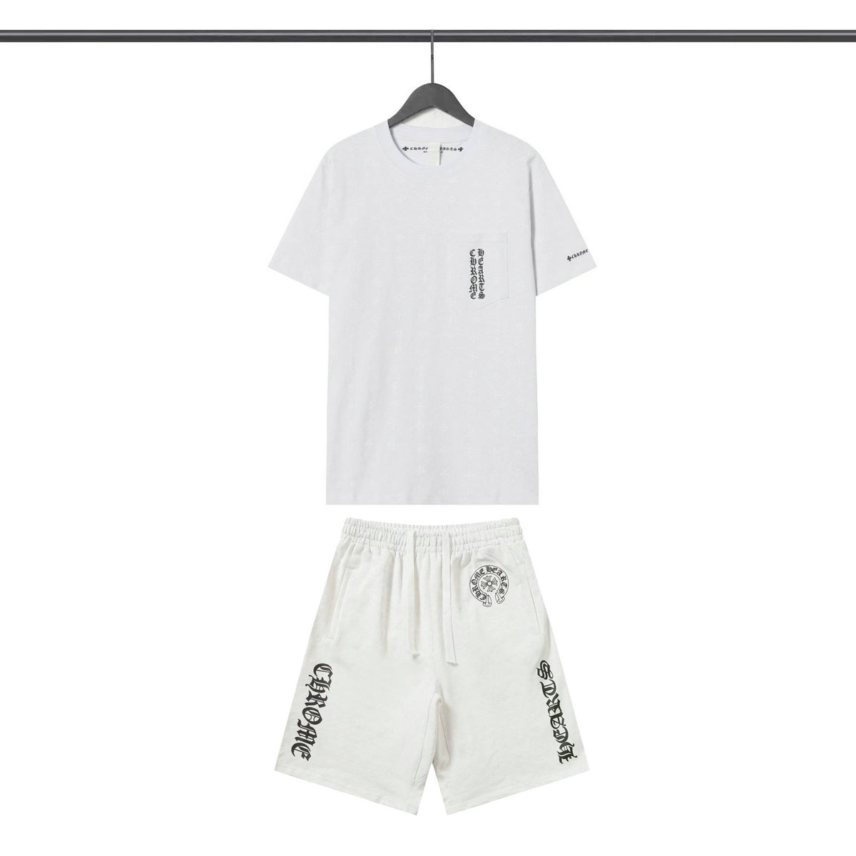 Ensemble short et t-shirt Chrome Hearts