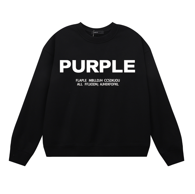 Lila Herren Langarm-T-Shirt Sweatshirt 1142