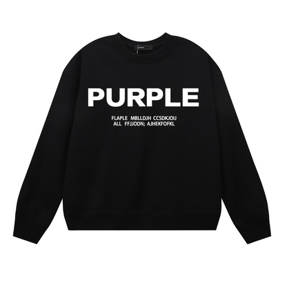 Lila Herren Langarm-T-Shirt Sweatshirt 1142