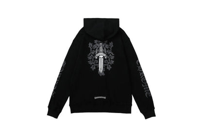 Sweat à capuche zippé Chrome Hearts M8509