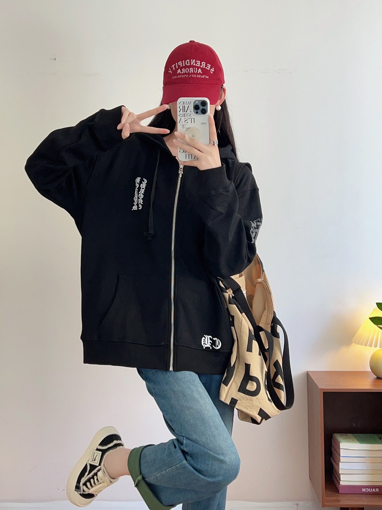 Chrome Hearts sweat à capuche zippé K5006