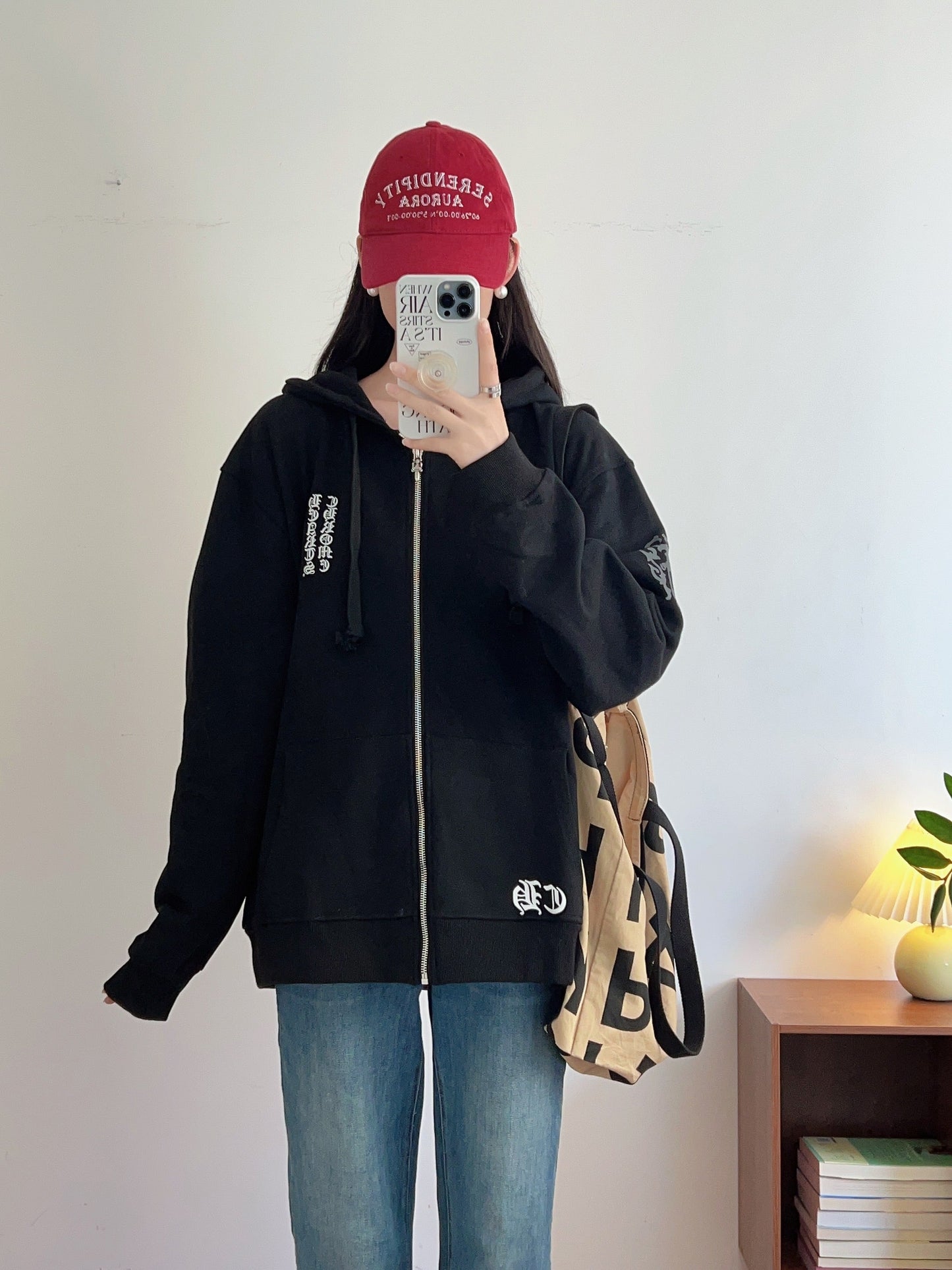 Chrome Hearts sweat à capuche zippé K5006