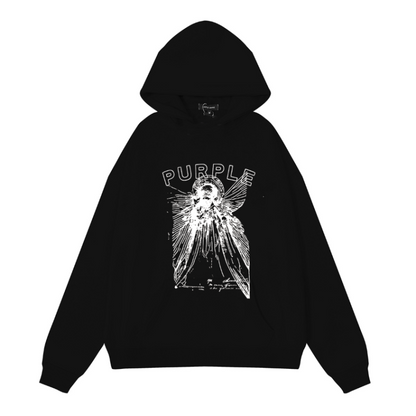 Lila Neuer Kapuzenpullover 990