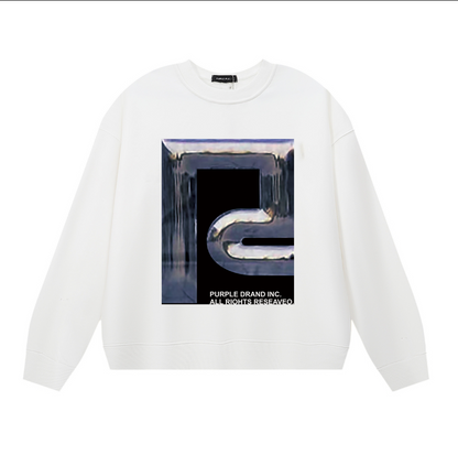 Sweat-shirt homme à manches longues violet 1146
