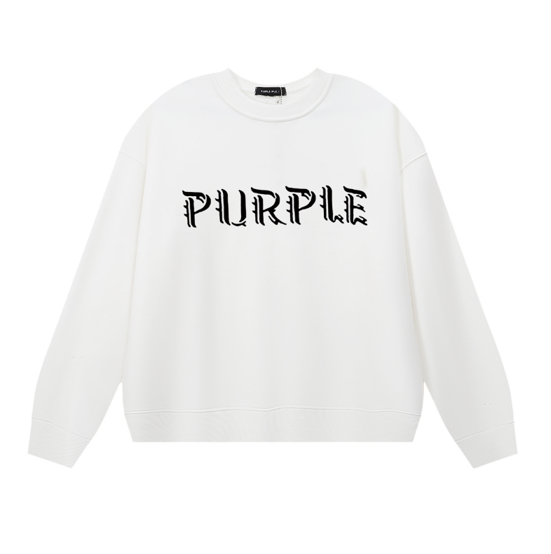 Lila Herren Langarm-T-Shirt Sweatshirt 1147