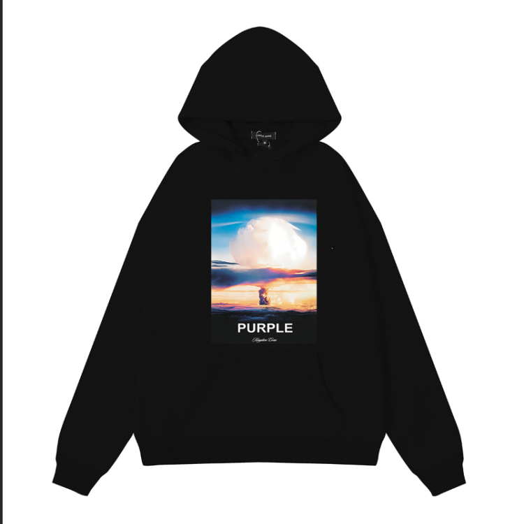 Nouveau sweat à capuche violet 983