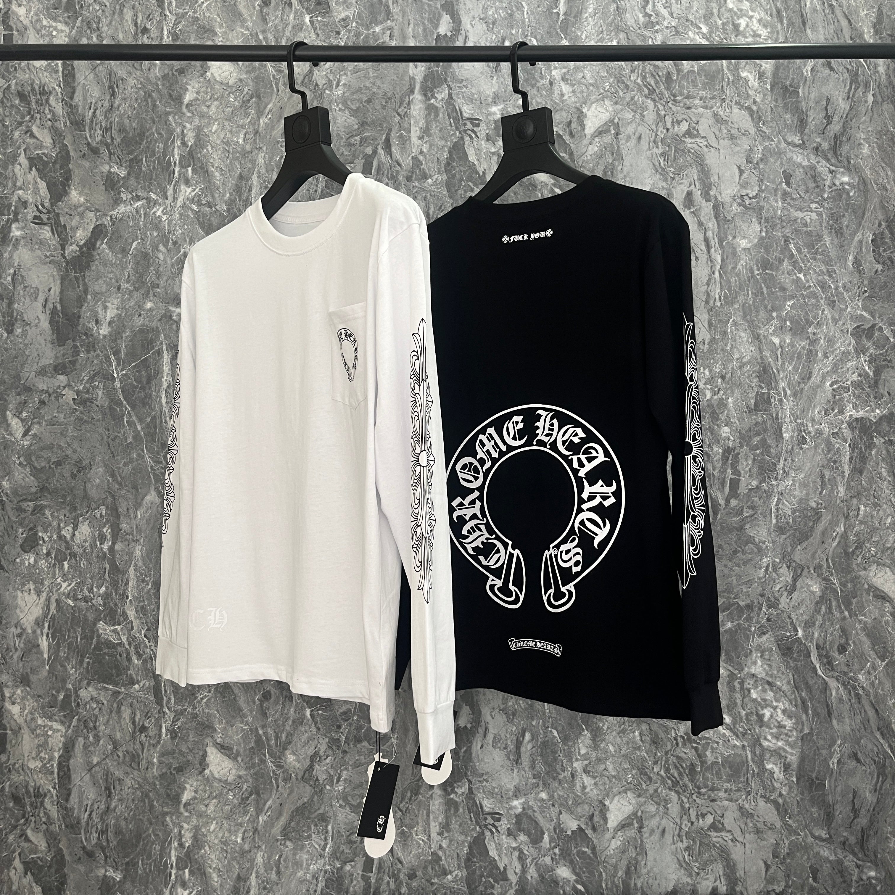 Chrome Hearts Men's Long-Sleeve T-shirt Sweatshirt K9019 – crohype
