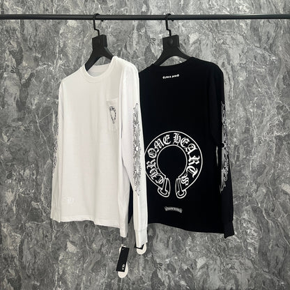 Chrome Hearts Herren Langarm-T-Shirt Sweatshirt K9019