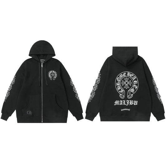 Sweat à capuche zippé Chrome Hearts M8515