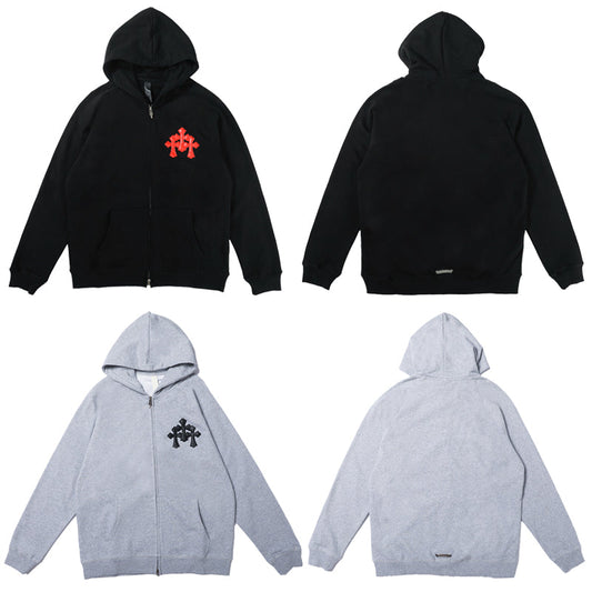 Sweat à capuche zippé Chrome Hearts 8652