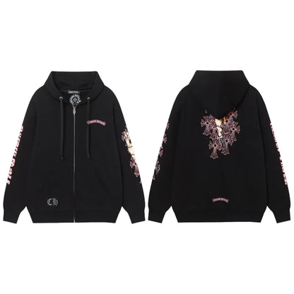 Chrome Hearts Kapuzenjacke mit Reißverschluss 9821