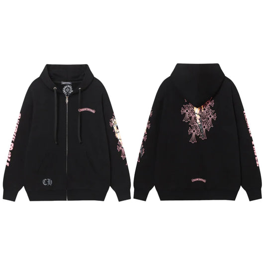 Chrome Hearts Kapuzenjacke mit Reißverschluss 9821
