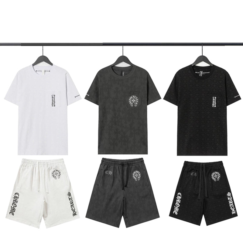 Ensemble short et t-shirt Chrome Hearts