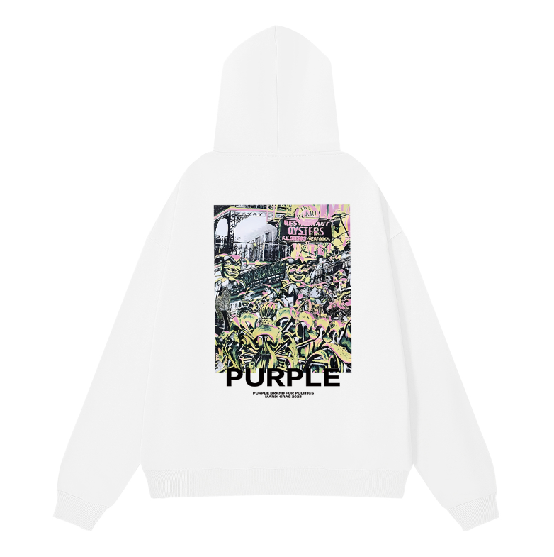 Nouveau sweat à capuche violet 993