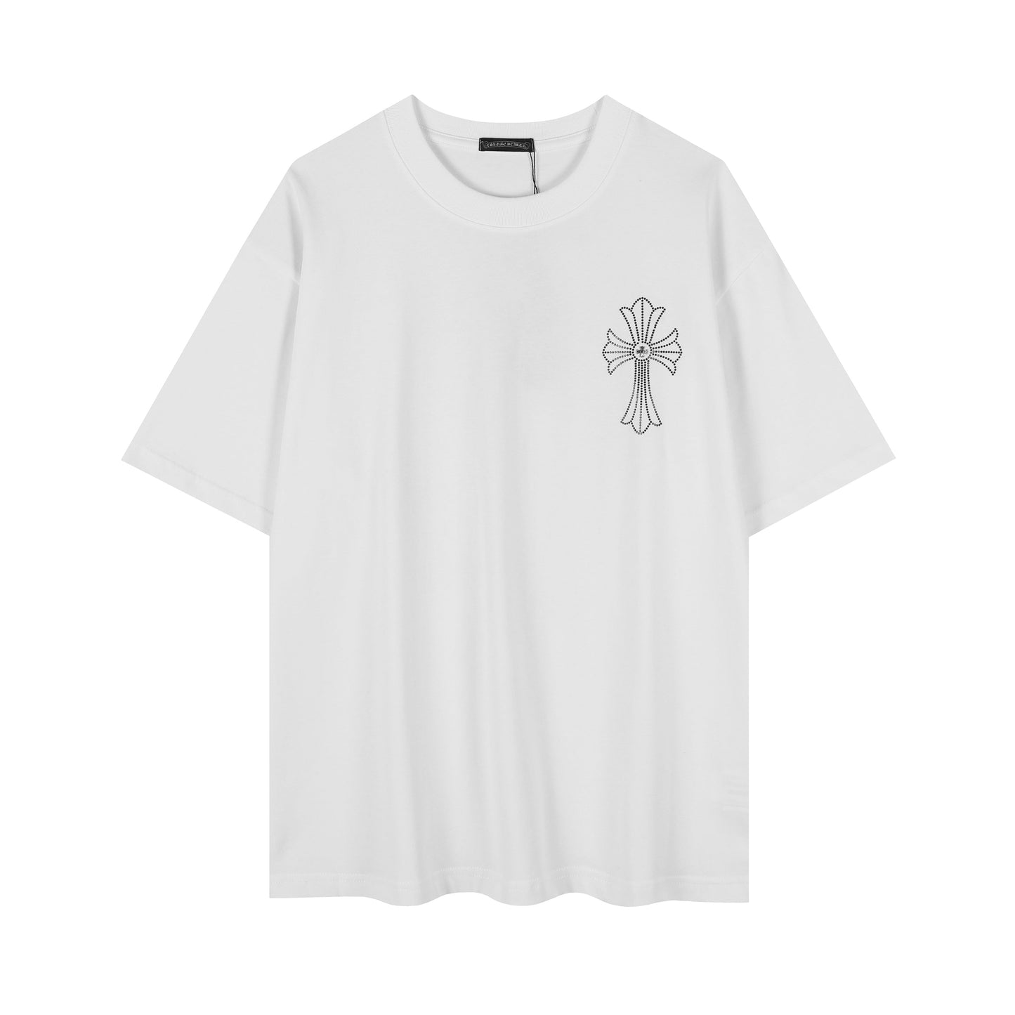 T-shirt Col Rond Chrome Hearts Firework Strass 2623
