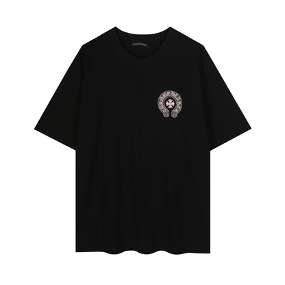 Chrome Hearts Classic Horseshoe Logo besticktes T-Shirt TB32