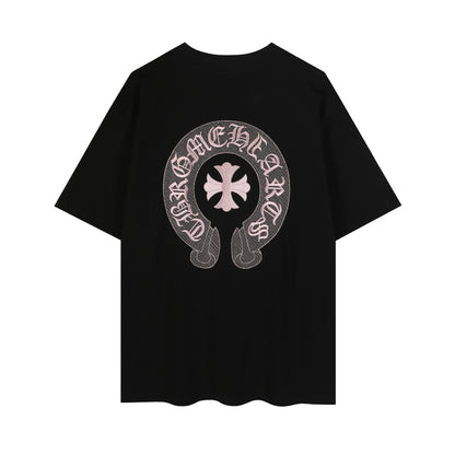 Chrome Hearts Classic Horseshoe Logo besticktes T-Shirt TB32