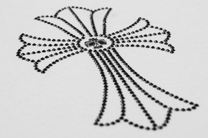 T-shirt Col Rond Chrome Hearts Firework Strass 2623