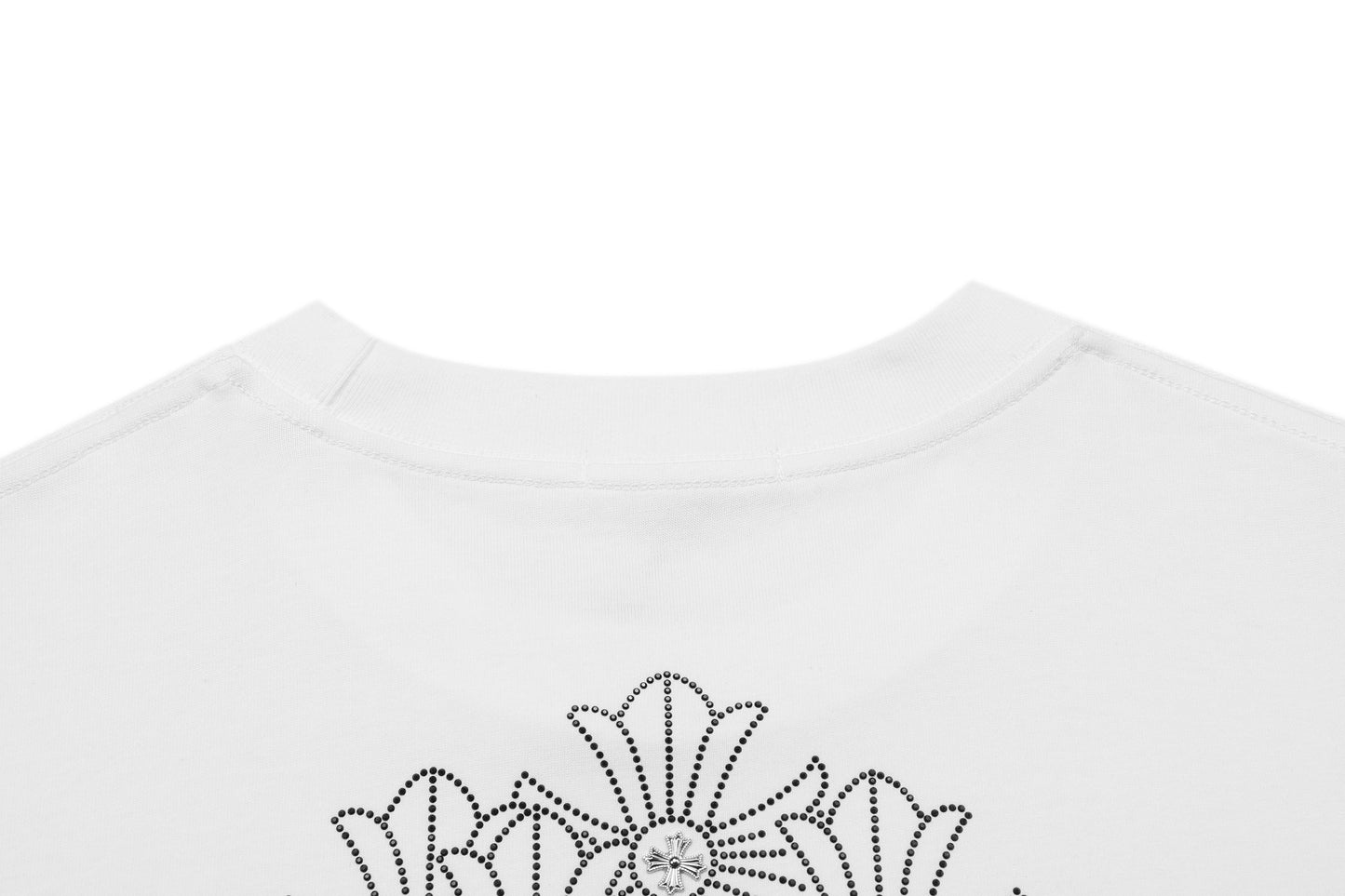 T-shirt Col Rond Chrome Hearts Firework Strass 2623