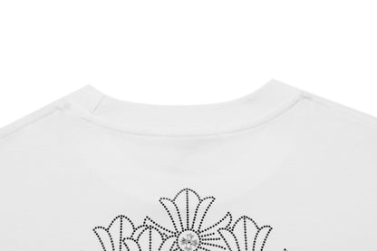 T-shirt Col Rond Chrome Hearts Firework Strass 2623