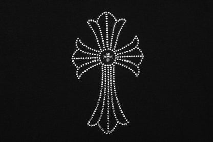 T-shirt Col Rond Chrome Hearts Firework Strass 2623