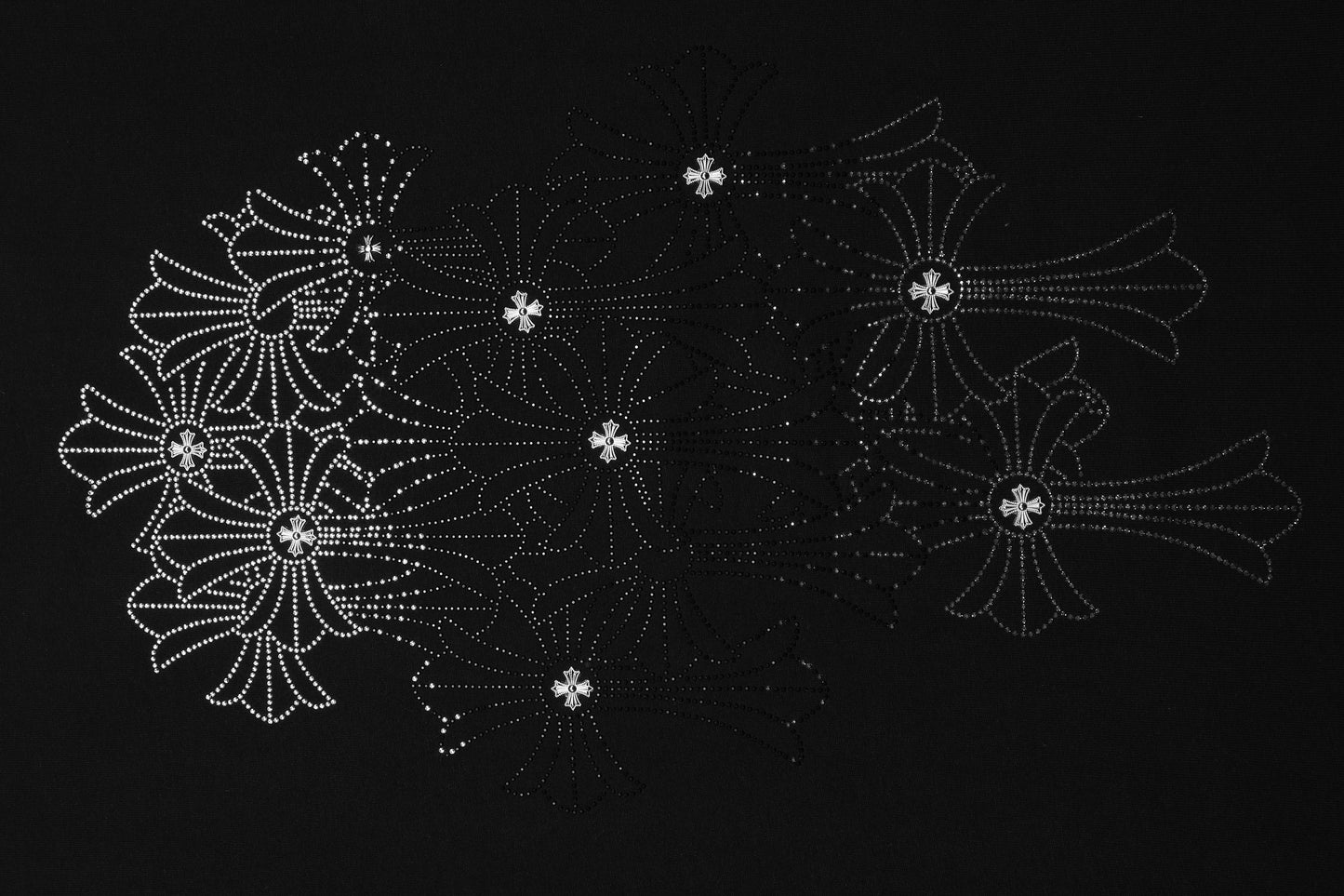 T-shirt Col Rond Chrome Hearts Firework Strass 2623