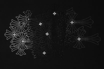 T-shirt Col Rond Chrome Hearts Firework Strass 2623