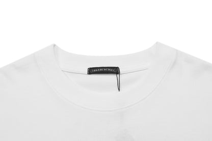 Chrome Hearts Ring Cross Floral Embroidered Vintage Gothic T-shirt 2604