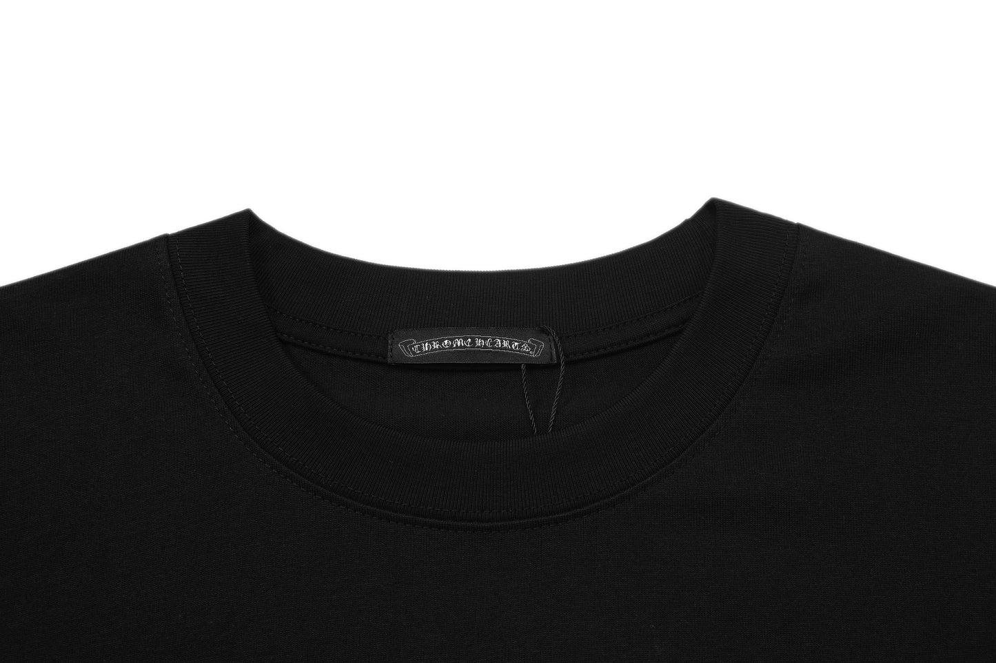 Chrome Hearts Ring Cross Floral Embroidered Vintage Gothic T-shirt 2604