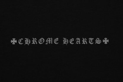 T-shirt délavé vintage Chrome Hearts réfléchissant gris argenté à croix florale 2626