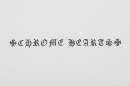 T-shirt délavé vintage Chrome Hearts réfléchissant gris argenté à croix florale 2626