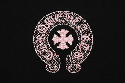 Chrome Hearts Classic Horseshoe Logo besticktes T-Shirt TB32