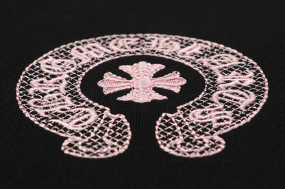 Chrome Hearts Classic Horseshoe Logo besticktes T-Shirt TB32