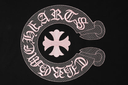 Chrome Hearts Classic Horseshoe Logo besticktes T-Shirt TB32
