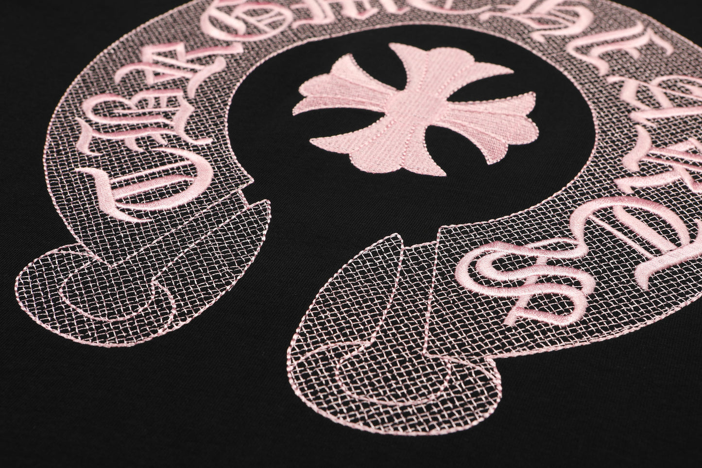 Chrome Hearts Classic Horseshoe Logo besticktes T-Shirt TB32