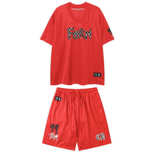 Chrome Hearts Nouvel ensemble T-shirt et short 9996