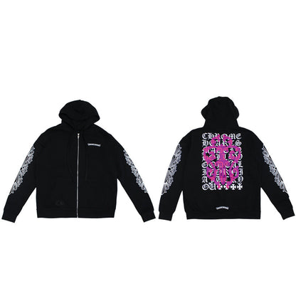Sweat à capuche zippé Chrome Hearts K5016