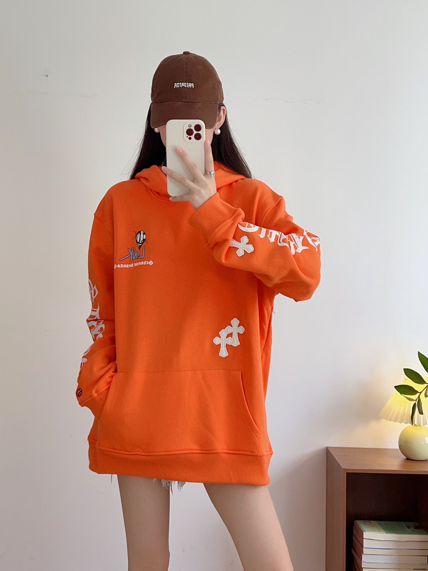 Sweat à capuche Chrome Hearts K7005