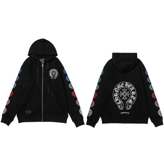 Chrome Hearts Zip-Up Hoodie K5011