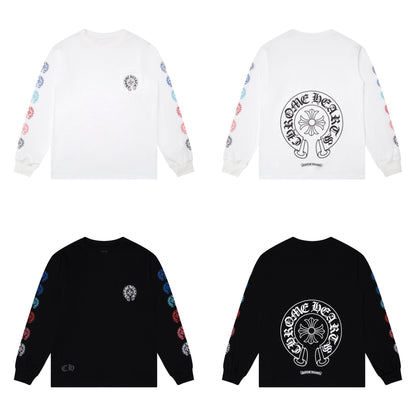 Chrome Hearts Herren Langarm-T-Shirt Sweatshirt K8009