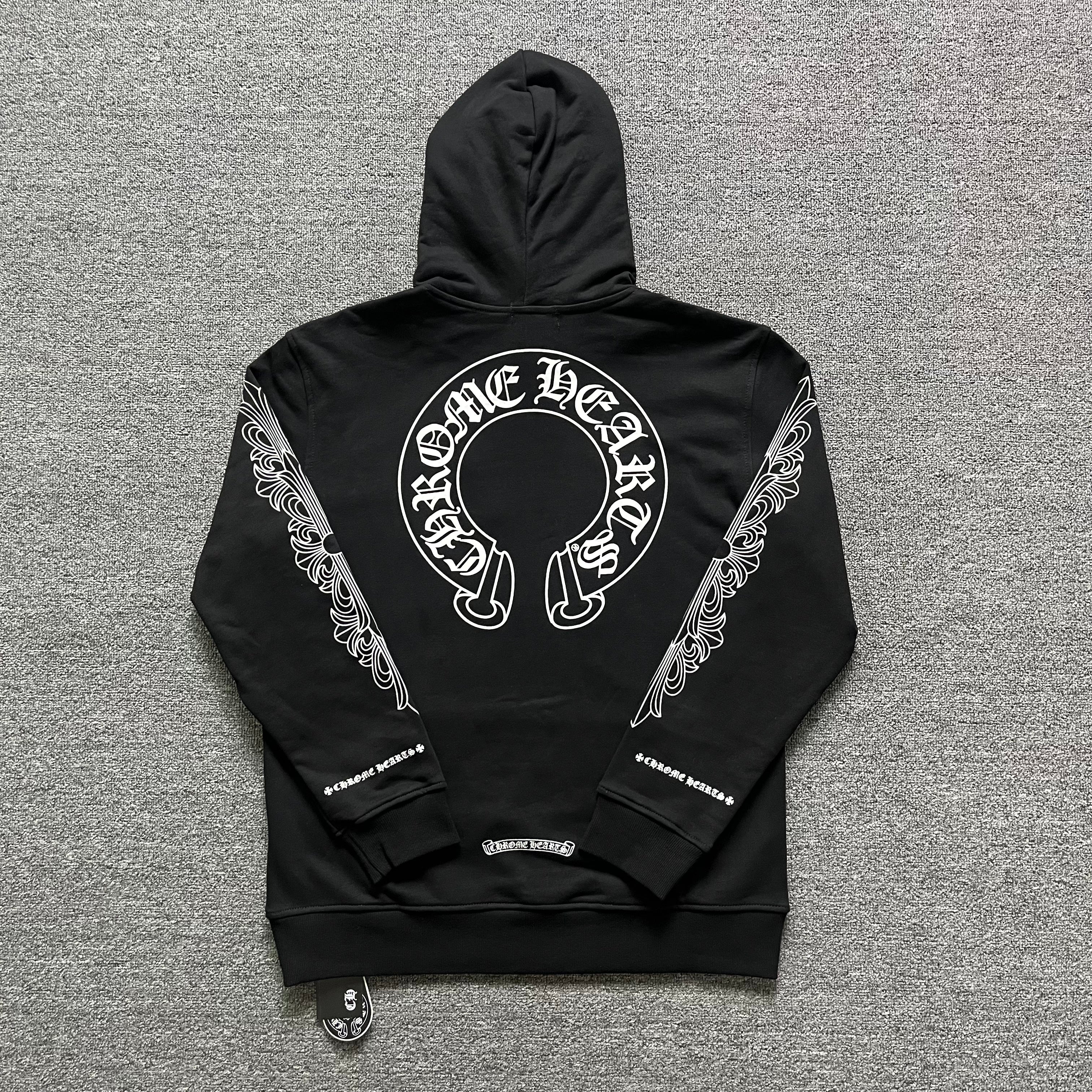 Chrome Hearts 25号 Chrome Hearts K7011 Hoodie | Skull Cross Graphic Luxury Streetwear