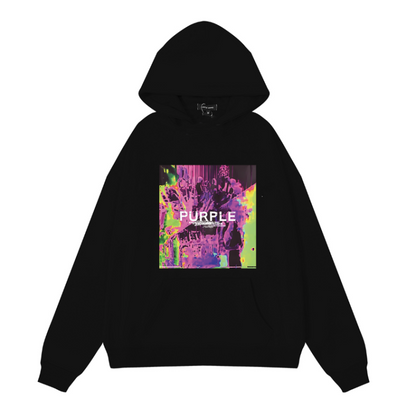 Lila Neuer Hoodie 1980
