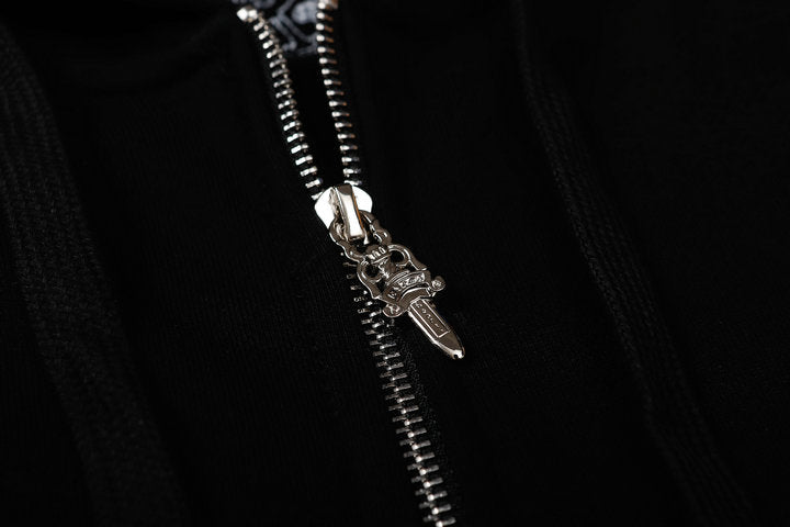 Sweat à capuche zippé Chrome Hearts M8509