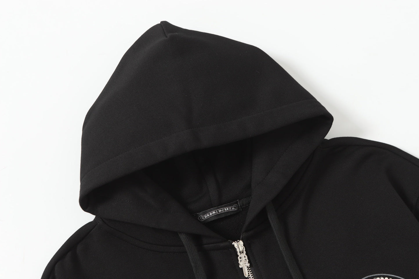 Hoodie Chrome Hearts Fer à Cheval Strass - Sweat-shirt Streetwear Gothique Noir 2601