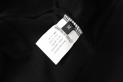Sweat à capuche Chrome Hearts motif croix en strass - Sweat-shirt streetwear gothique noir 2633